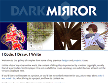 Tablet Screenshot of darkmirror.org